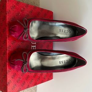 Guess Dark Red Suede Shoes 6.5M